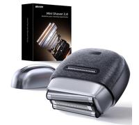 Electric Foil Shavers for Men, 3 Floating Blades for Close & Clean Shaving, Mini Electric Razor with Precision-Compact Body, Waterproof, 90 Min Runtime, Travel Lock (SilverBlack)