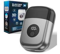 Electric Foil Shavers for Men, Mini Electric Razor for Face, IPX7 Waterproof Cordless Razor with Big LED Display & 3 Floating Blades, Wet Dry USB-C Fast Rechargeable for Travel & Home