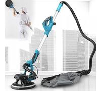Electric Foldable Wall Sander with Dust-Free Vacuum - Ideal for Inside & Outside Ceiling and Wall Polishing - includes 20 Sanding Discs