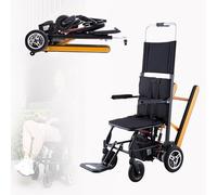 Electric Folding Stair Climbing Hand Truck Electric Stair Climbing Wheelchair for Elderly People to Climb Up and Down Stairs for Elderly Disabled Patient A