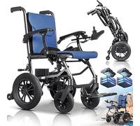 Electric Folding Wheelchair with Liftable Armrests, 20KM Range, All-Terrain Capability, 150KG Load Capacity, Lightweight Design for Enhanced Mobility and Convenience