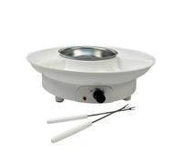 Electric Fondue Pot Set - Chocolate Fondue Kit - Temperature Control, Detachable Serving Trays, &2 Roasting Forks EU