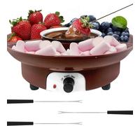 Electric Fondue Pot Set - Melting Cheese & Candy Machine with 2 Forks for Valentine's Day, Easter, Birthday, Wedding Party - Ideal for White Chocolate