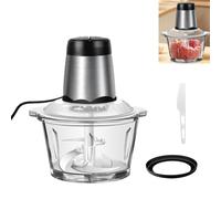 Electric Food Chopper 2L Mini Food Processor Meat Grinder Vegetable Grinder with 4 bi-Level Blades,One touch operation, 2 Speeds