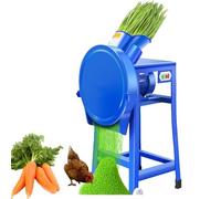 Electric Food Chopper - Heavy-Duty Stainless Steel Animal Feed Mill, Adjustable Thickness Hay Cutter and Pulverizer for Poultry and Livestock