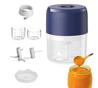 Electric Food Chopper | Mini Kitchen Utensils - Camping Vegetable Mincer | for Fruit Vegetables and Meal Preparation Busy Professionals Kitchen Enthusiasts and Beginners Camper Dormito