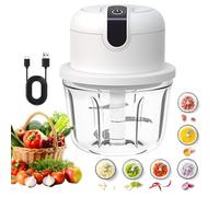 Electric Food Chopper, Onion Chopper Electric 350 ml, USB Charging Wireless Kitchen Chopper, Vegetable Chopper Suitable for Onion, Fruit, Nuts, Meat, Garlic