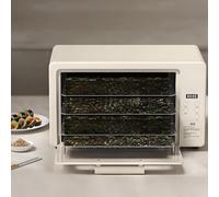 Electric Food Dehydrator, 12L/25L Stainless Steel, Adjustable Temperature 30-100℃, 24-Hour Timer, Removable Baking Net for Drying Seaweed and Vegetables