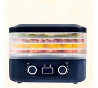 Electric Food Dehydrator 5 Tier Food Dryer Machine Temperature Adjustable Fruit and Meat Freeze Dryer Machine with LCD Display Timer for Vegetable Jerky Pet Treat Healthy Natural Snacks (Blue)