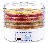 Electric Food Dehydrator Machine Professional Multi-Tier Kitchen Food Appliances Vegetable Dryer with 5 Stackable Trays Suitable for Meat Beef Fruit