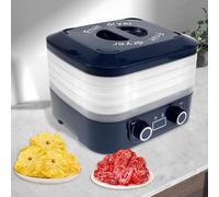 Electric Food Dehydrator with 5 Removable Trays, Food Dryer Machine Temperature Adjustable Freeze Dried Machine Quiet Fruit Dryer with LCD Display Timer for Jerky, Meat, Fruit, Beef, Vegetables Snacks