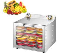 Electric Food Dehydrator with Adjustable Temperature Control, Visible Window, and Multiple Trays for Drying Meat, Fruits, and Vegetables