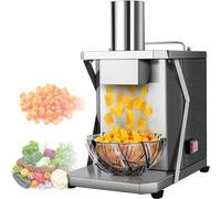 Electric Food Dicer, 200W Automatic Vegetable Chopper with 5 Blades, Multifunctional Potato Onion Cutter for Home and Commercial Use