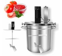 Electric Food Mixer Stainless Steel Cooking Agitator for Chocolate Paste, Soup, Sauce and Seasoning 25L Pot Stirrer, Automatic Heat Mixing Machine