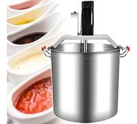 Electric Food Mixing Machine, Stainless Steel Pot, 40L/80L/140L Automatic Stirrer for Sauce Frying, Compatible Heating, Three Layer Design