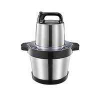 Electric Food Processor With 4 Blades - 6L Stainless Steel Countertop Chopper, Meat Grinder, Mincer For Nuts, Fruits, And Spices - Food Grade Bowl