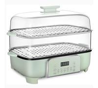 Electric Food Steamer 3-Tier Design with 12-Hour Timer, Easy Clean | 3-Tier Electric Food Steamer with Timer for Healthy Cooking, Easy Meal Prep, and Quick Cleanup