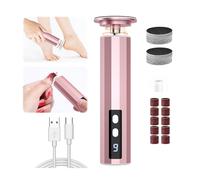 Electric Foot Callus Remover, 2 in 1 Rechargeable Foot and Nail Callus Remover, 9 Speed Controller Callus Remover with 60 Sandpaper Discs, Cordless Pedicure Tools for