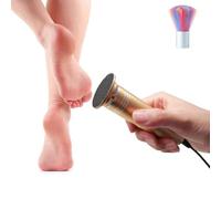 Electric Foot Callus Remover Adjustable Speed Electronic Hard Skin Remover Machine with 60pcs Replaceable Sandpaper Discs (Gold)