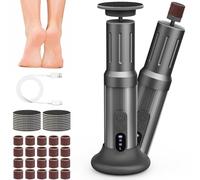 Electric Foot Callus Remover Cordless Electric Foot Filer Kit with 6Speeds Chagring Dock Callus Remover for Women Men Feet and Nail(Black)
