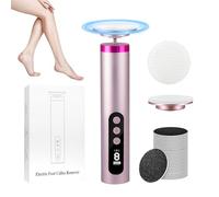 Electric Foot Callus Remover,Professional Foot Glass Sanding Machine with 9 Speed Settings, Type-C Charging, 3 Replaceable Rollers, Pedicure Tools with 30 Sandpaper Discs for Dead Skin-Black