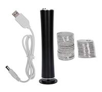 Electric Foot Callus Remover USB Charging Portable Foot Grinder File with 60 Sanding Sheets for Home Salon Alloy 6.3in