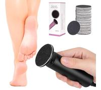 Electric Foot File and Callus Remover, Professional Pedicure Tools for Dry, Calloused, Dead, Cracked, Hard Skin, Equipped with 60 Sandpaper Discs