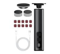 Electric Foot File - Callus Remover For Feet | Feet Hard Skin Remover | 2-in-1 Electric Callus Remover | 9 Speeds Foot Scrubber | Dead Skin Scrubber With Sandpaper Discs & Grinding Heads