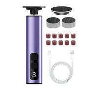 Electric Foot File Callus Remover - Professional Electric Foot File Pedicure Tool | 2-in-1 Electric Callus Remover | Feet Pedicure Tools, Sandpaper Discs & Grinding Heads, 9 Speeds For Dead Skin