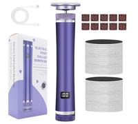 Electric Foot File - Foot Scrubber - Rechargeable Adjustable 12-Speed Exfoliation Grinder Portable Heel Scraper for Athlete Elderly Salon Spa Women Home Pedicure