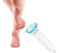 Electric Foot File Hard Skin Remover,2 in 1 Electronic Pedicure Foot Callus Remover and Crystal Hair Eraser for Feet Dead Skin,Cracked Heels,Hair Removal,2pcs Reusable Pads (USB Plug)