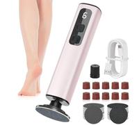 Electric Foot File Hard Skin Remover, 2-in-1 Professional Callus Remover for Feet, 9 Adjustable Speed Electric Foot Sander Pedicure Pedicure Tools for Dry Dead Skin Cracked Heels Calluses (Pink)