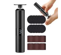 Electric Foot File Hard Skin Remover, 2 in 1 Rechargeable Foot Grinder | Pedicure Sets for Feet with 10 Sanding Discs & 6 Nail Sanding Rings, 3-Speed for Feet, Dry Dead Skin, Cracked Heels
