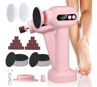 Electric Foot File Hard Skin Remover 6 Speeds Electric Callus Remover for Feet Rechargeable Foot Care Pedicure Tools 2 in 1 Foot Nail Grinder with Replaceable Pads for Dry Cracked Heels Dead Skin