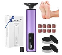 Electric Foot File Hard Skin Remover（9-Speed Adjustment）, Pedicure Sets for Feet, Professional Electric Foot Sander Pedicure Tools for Dry Dead Skin Cracked Heels Calluses (Purple)