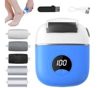 Electric Foot File Hard Skin Remover with 5 Replacement Rollers Electric Callus Remover for Feet Electric Pedicure Kits Removes Dry Skin for Smoother Feet Foot Care for Dead Skin