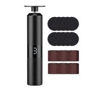 Electric Foot File Polisher - 6.69 Inch Rechargeable Pedicure Grinder | Wireless Skin Remover - Three Speed Adjustment Machine. This Portable ABS Tool Ensures Smooth Heels