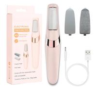 Electric Foot File, Rechargeable Electric Callus Removers for Feet, Pedicure Kits for Dead Skin, Electric Foot Callus Remover Smooths Cracked Heels, Removes Dry Skin for Smoother Feet, Foot Care Tool