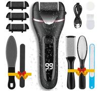Electric Foot File Rechargeable Hard Skin Remover，Yooikeey® Pedicure Tool for Smoothing Feet, Heels and Callus Removal, Complete Foot Scrub Set