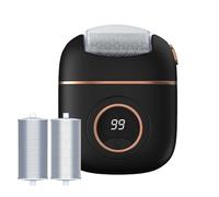 Electric Foot File - Rechargeable Waterproof Callus Remover, 5W Digital Display 2 Levels, 3 Grinding Heads | Foot Callus Remover Pedicure Tools Coarse Medium Fine Heads Family Friends Men Home Salon