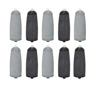 Electric Foot File Replacement Heads, 10Pcs Replacement Roller Head Coarse Fine Refill Heads Accessory for Electric Foot Callus Remover Cracked Heels and Dead Skin