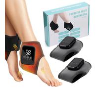 Electric Foot Massager 3-in-1, Foot Massager with 5 Massage Modes and 6 Heat Settings, Portable Rechargeable Neuropathy Massager (Grey, Pack of 2)