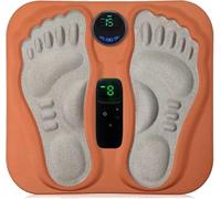 Electric Foot Massager, Nerve Stimulator Portable Foot Massager, Foot Massager with 6 Massage Techniques & 15 Levels, Rechargeable, Fatigue and Pain Relief (with Remote Control)