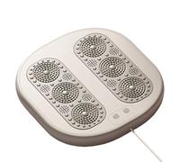 Electric Foot Massager, Quiet USB Charging Heated Device for Feet, Adjustable Vibration and Warmth, Compact Under Desk Design, Relaxation Tool for Family, Women, Adults, Indoor Room, Home, Work