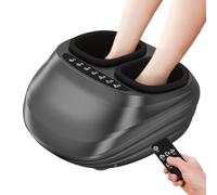 Electric Foot Massager Shiatsu Machine with Remote Control, Heating Function, Adjustable Massage Intensity, Deep Kneading for Pain Relief and Muscle Relaxation