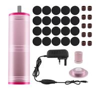 Electric Foot Sander Grinder with 20 Sanding Sheets, Controllable Speed Electric Foot File Hard Skin Remover, Aluminum Alloy Callus Remover for Dry Dead Skin Cracked Heels Calluses