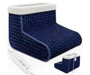 Electric Foot Warmer Blue 4 Heating Levels 100W
