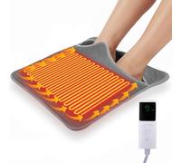 Electric Foot Warmer,Feet Warmers with 9 Heat Settings 4 Timers,Fast Heating Feet Warmer Pad,Auto Shut Off & Machine Washable Foot Heater for Foot, Back and Full Body for Women Men,40x40cm
