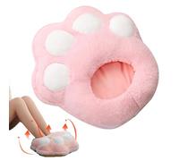 Electric Foot Warmer,USB Heating Pad Cute Cat Paw Winter Warm Shoes - Soft Plush Three-Speed Temperatures Under Desk Feet Warmers for Home, Bedroom, Offices