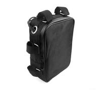 Electric For Bicycle Battery Bag for E-For Bike Frame, Oxford Cloth Hanging Fixed Tube Pouch with Double Zipper, Secure Belt Mount for Commuting and Off-Road Cycling, Black 23x15x7.6cm